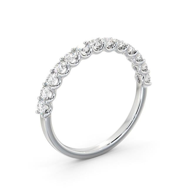 Isla Half Eternity Round Lab Diamond Sweeping Prongs Ring